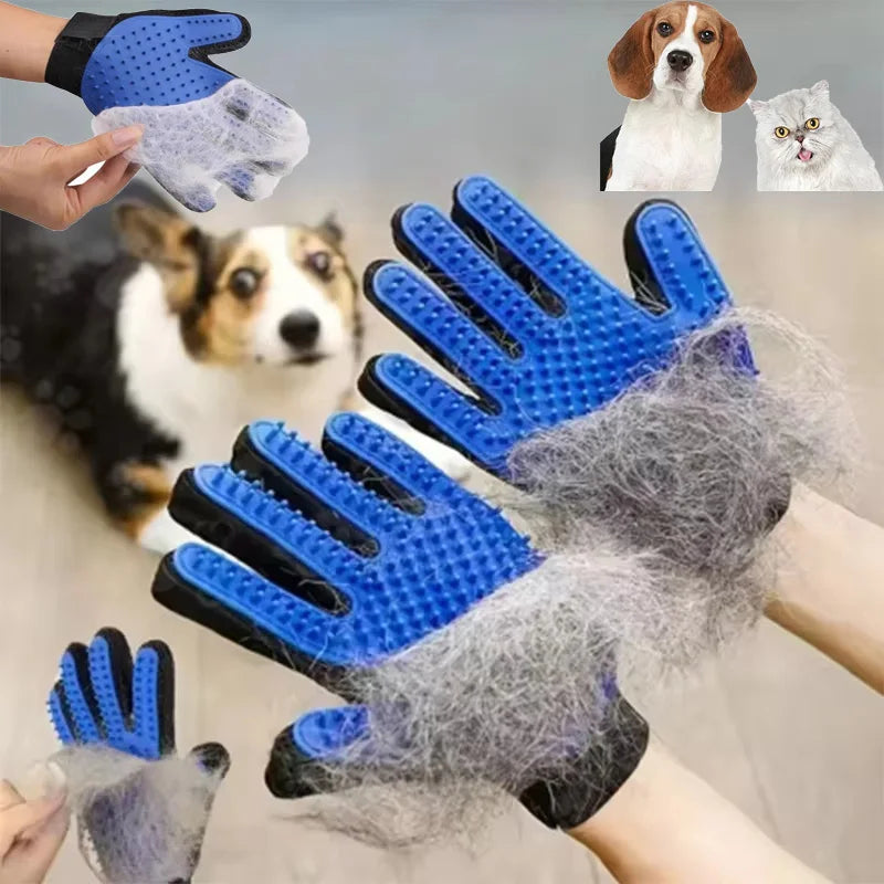 Gants de toilettage pour animaux de compagni