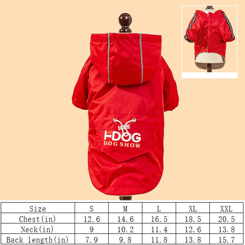 Veste imperméable pour chien