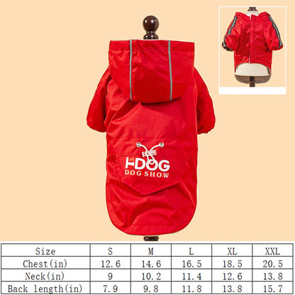 Veste imperméable pour chien
