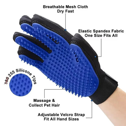 Gants de toilettage pour animaux de compagni