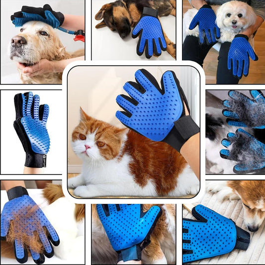 Gants de toilettage pour animaux de compagni
