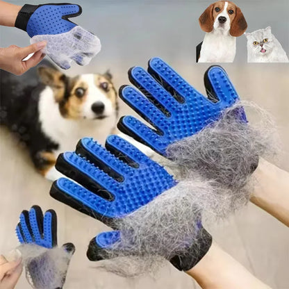 Gants de toilettage pour animaux de compagni