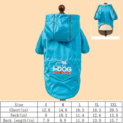 Veste imperméable pour chien